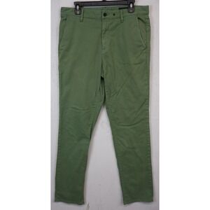 Mens Rag & Bone Green Pants Cotton Size 34x32 Stretch Relaxed Mid Rise